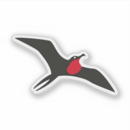 Pegatina Pájaro fragata de la nueva bandera de Barbuda, Ant