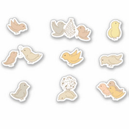 Pegatina Pájaros pequeños y chicles - Pequeños pájaros resf