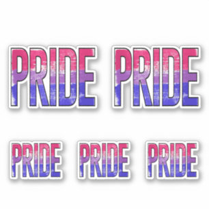 Pegatina Palabra de Orgullo Bisexual