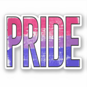 Pegatina Palabra de Orgullo Bisexual