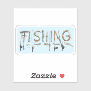 Pegatina Palabra de pesca