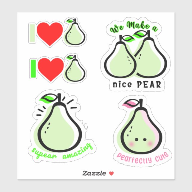 Pegatina Palabras Motivadoras motivadoras de Pear Fun Pun (Hoja)