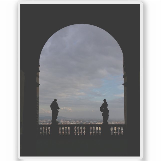 Pegatina Palazzo Terzi En Bérgamo Hermoso (Anverso)