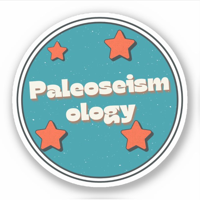 Pegatina Paleoseismología (Anverso)