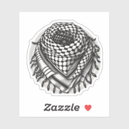 Pegatina PALESTINA keffiyeh