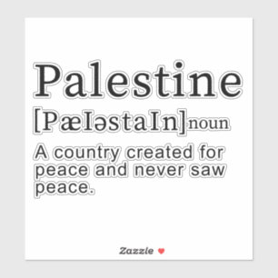 Pegatina Palestina Significado diseño Palestina Definición