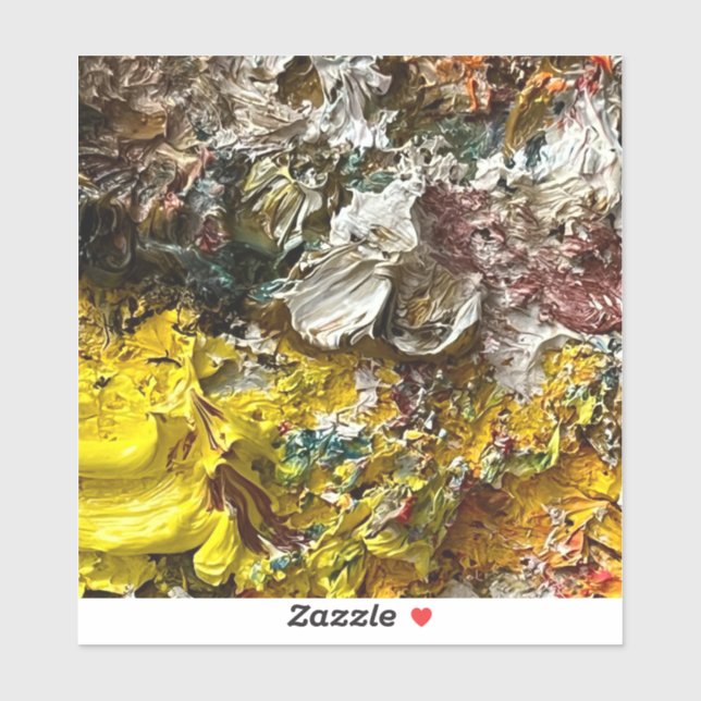 Pegatina Paleta del artista #1 (Hoja)