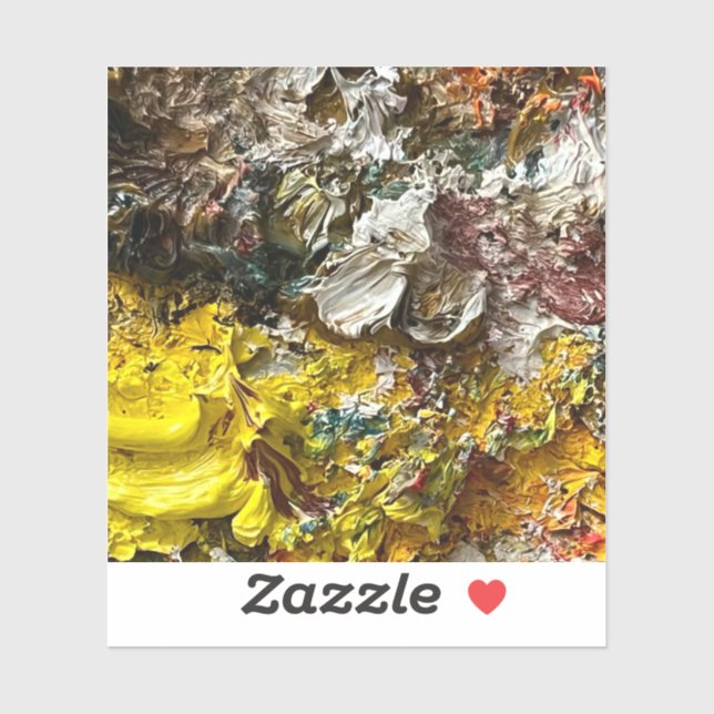 Pegatina Paleta del artista #1 (Hoja)