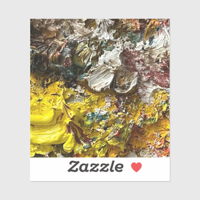 Pegatina Paleta del artista #1 (Hoja)