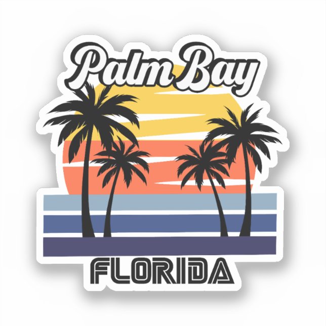 Pegatina Palm Bay, Florida (Anverso)