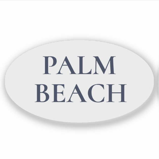 Pegatina Palm Beach Preppy Coastal (Anverso)