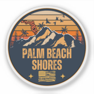 Pegatina Palm Beach Shores, Florida 
