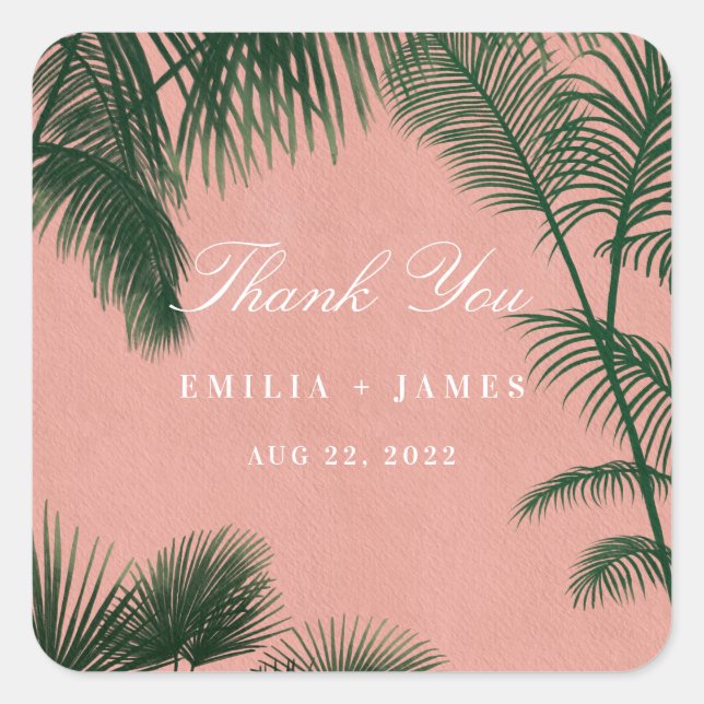 Pegatina Palm Springs (Anverso)