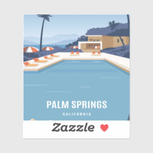 Pegatina Palm Springs California