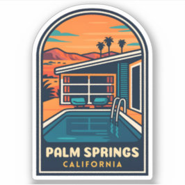 Pegatina Palm Springs California