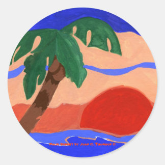 Pegatina Palm Sunset