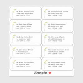 Pegatina Palo de dirección de invitado de un solo Boda de f