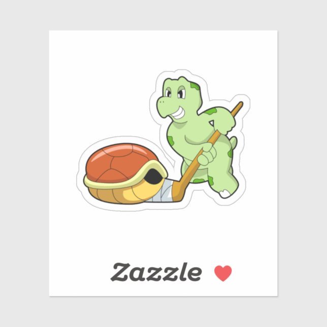 Pegatina Palo de hockey sobre hielo (Hoja)