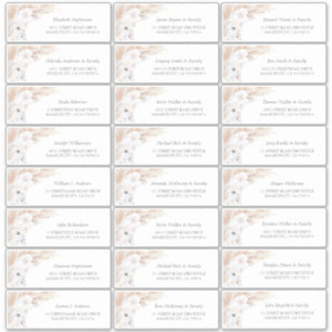 Pegatina Pampas Grass Floral Guest Names Address Labs