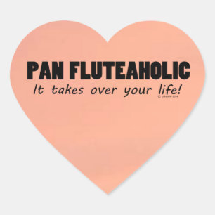 Pegatina Pan Fluteaholic Life Heart