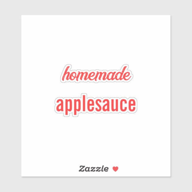 Pegatina Panadería de Salsa Aplesauce de Azúcar (Hoja)