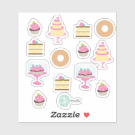 Pegatina Panadería Diversión Donut Pastel de Pastel Planead