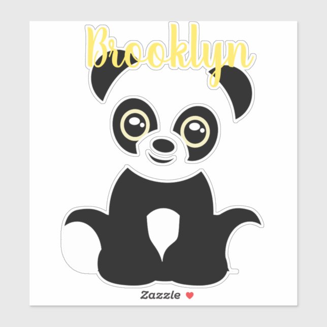 Pegatina Panda Bear (Hoja)