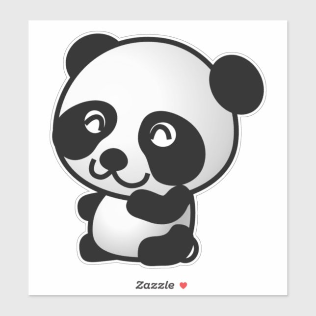 Pegatina Panda Bear (Hoja)