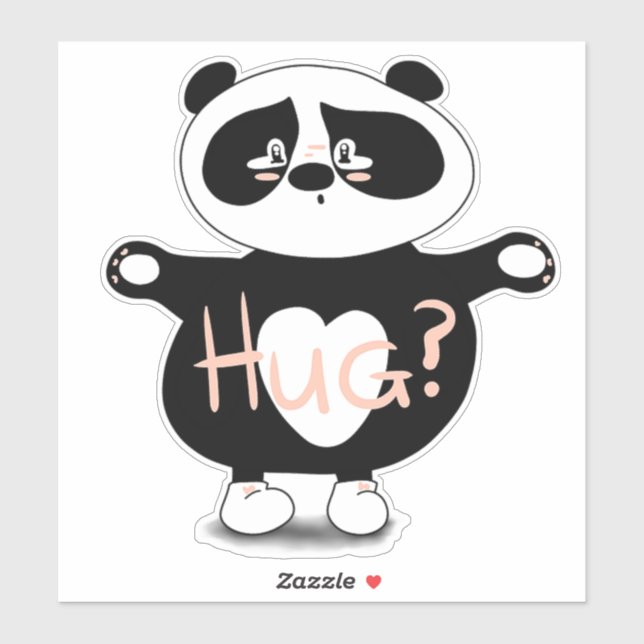 Pegatina Panda Bear Hugs (Hoja)