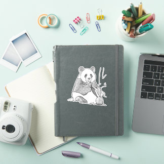 Pegatina Panda de tono cómico