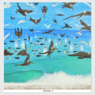 Pegatina Pandemonismo pelicano