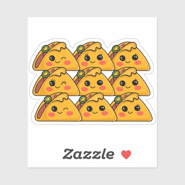 Pegatina Pandilla del Martes de Taco (Hoja)