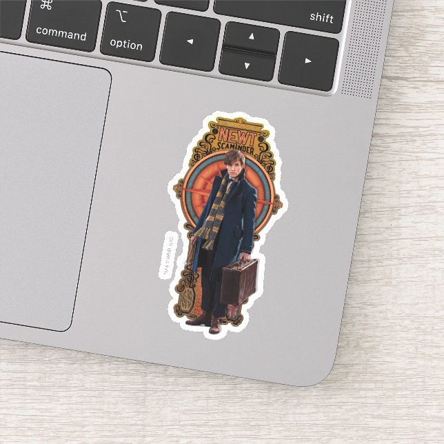 Pegatina Panel de Art Nouveau permanente de NEWT SCAMANDER™ (Detalle)