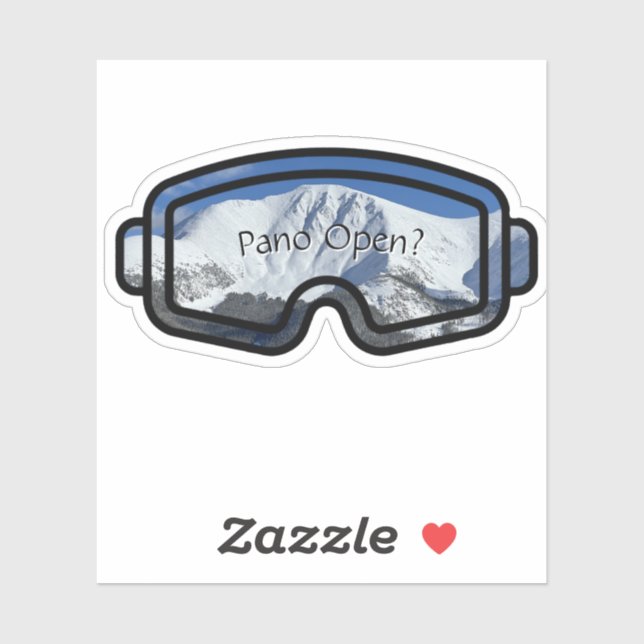 Pegatina Pano Open Custom-Cut Vinyl Sticker (Hoja)