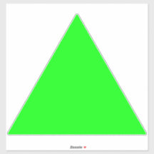 Pantalla verde neón moderna Flecha triangular gran