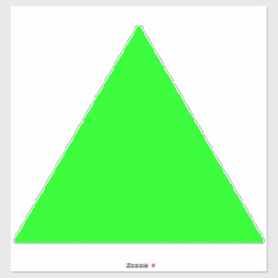 Pegatina Pantalla verde neón moderna Flecha triangular gran