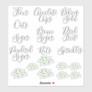 Pegatina Pantry Baking Staples Labs