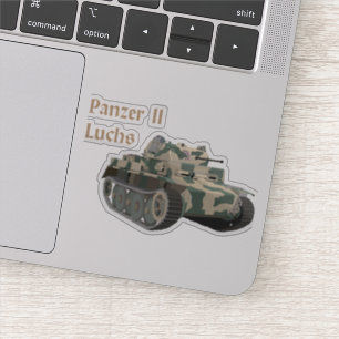 Pegatina Panzer II Luchs Alemania WW2 Battle Tank