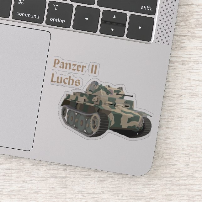 Pegatina Panzer II Luchs Alemania WW2 Battle Tank (Detalle)