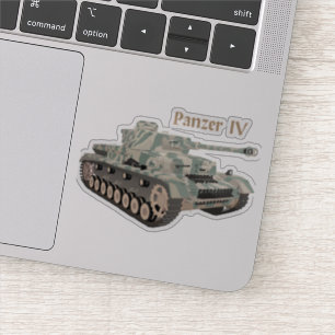 Pegatina Panzer IV Alemán WW2 Battle Tank