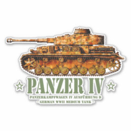 Pegatina Panzer IV D Guerra Mundial Dos tanques alemanes me