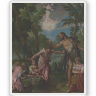 Pegatina Paolo Veronés - El bautismo de Cristo