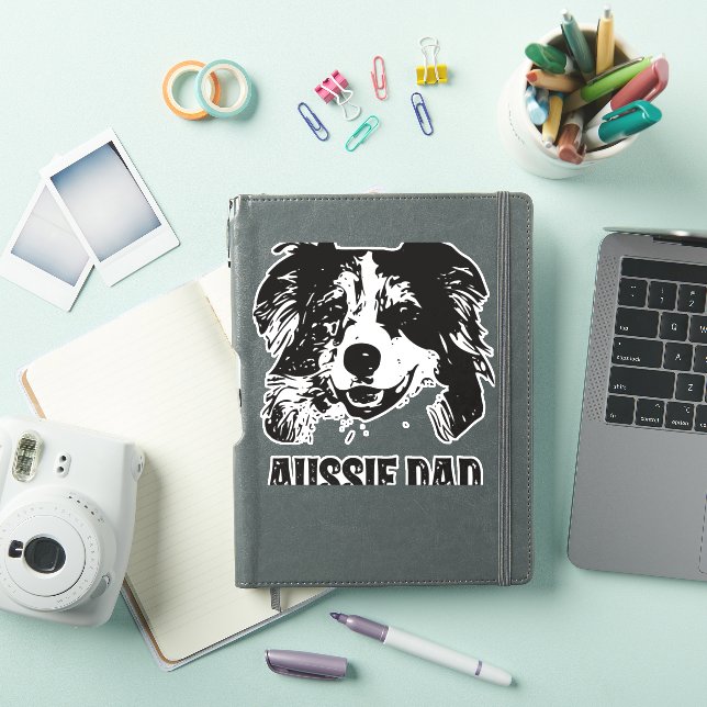 Pegatina Papá Aussie - Padre Pastor Australiano (Funda para iPad)