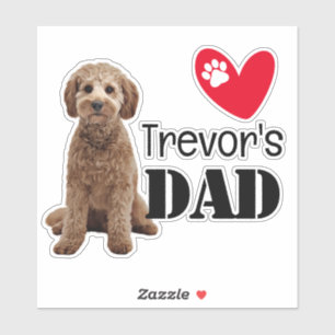 Pegatina Papá Cockapoo personalizado