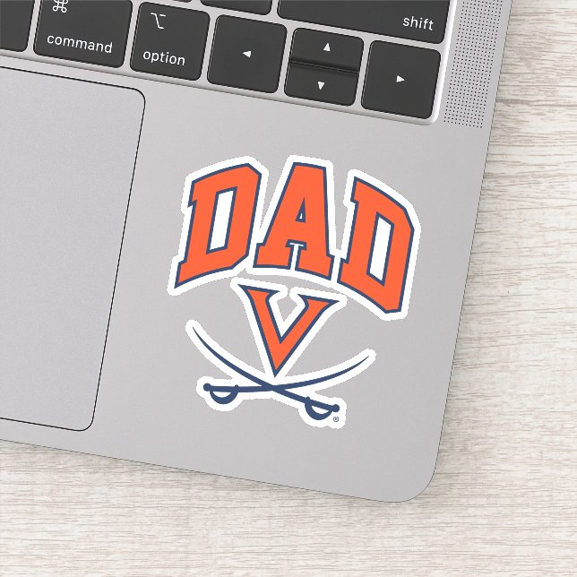 Pegatina Papá de los Virginia Cavaliers (Detalle)