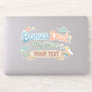 Pegatina Papá de Regalo Mi Héroe Personalizado Lindo Estéti