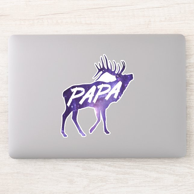 Pegatina Papa Deer (Ordenador)