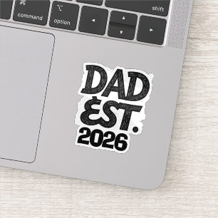 Pegatina Papá desde 2026 Orgulloso Padre Desde