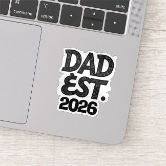 Pegatina Papá desde 2026 Orgulloso Padre Desde