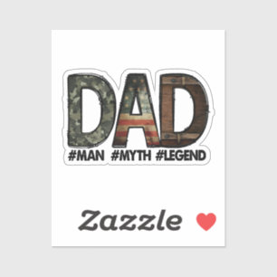 Pegatina Papá - el hombre el mito la leyenda Papá; padre; g